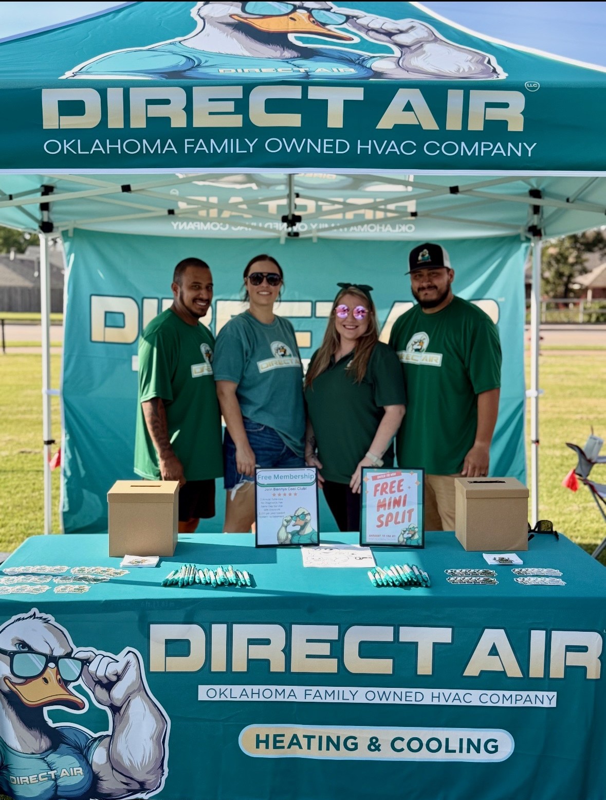 Direct Air team at a community event